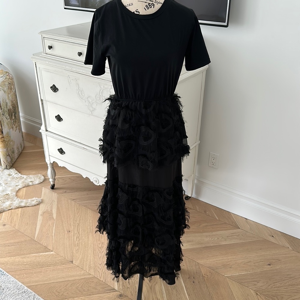 Faux Feathered Dress